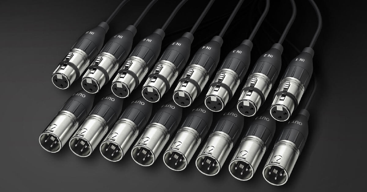 8 x XLR to 8 x XLR